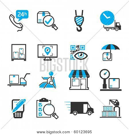 Delivery icons set