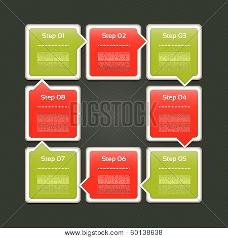 Vector Progress Background / Product choice or Version. eps 10