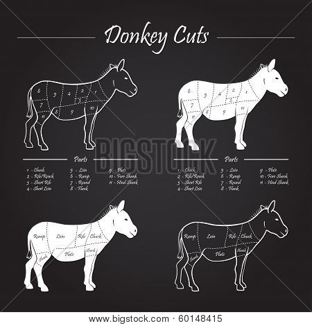 Donkey cut scheme - blackboard