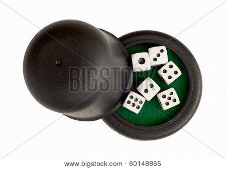 Dices With Black Cup