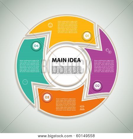 Vector Progress Background / Product Choice or Version. eps 10