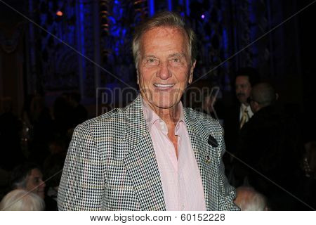 BEVERLY HILLS - FEB 16: Pat Boone performs in concert at the Saban Theater on February 16, 2014 in Beverly Hills, California