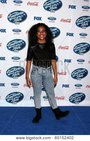LOS ANGELES - FEB 20:  Malaya Watson at the American Idol 13 Finalists Party at Fig & Olive on February 20, 2014 in West Hollywood, CA