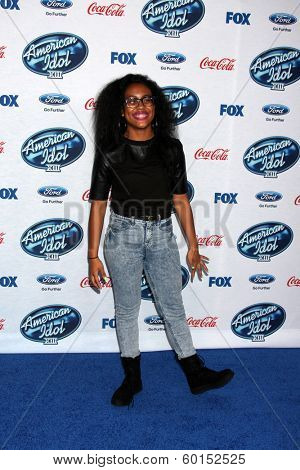 LOS ANGELES - FEB 20:  Malaya Watson at the American Idol 13 Finalists Party at Fig & Olive on February 20, 2014 in West Hollywood, CA