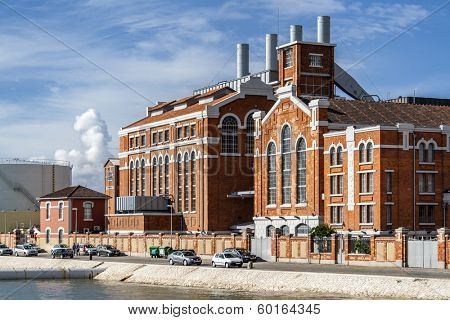 Central Tejo, the 19th century power plant turned into Electricity Museum, where many cultural events and exhibitions take place in Lisbon, Portugal.