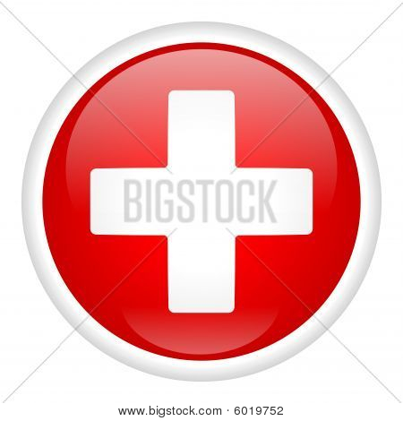 White_cross_on_button