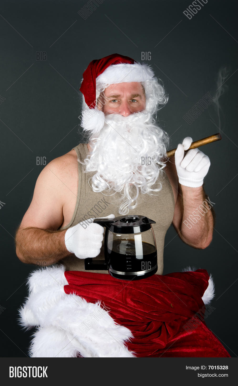 Santa Claus Smoking Image & Photo (Free Trial) | Bigstock