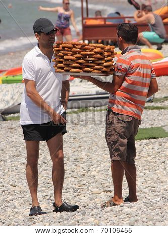 A turkish pastry seller