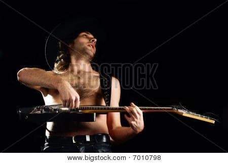 Rock ' n ' roll Man con chitarra