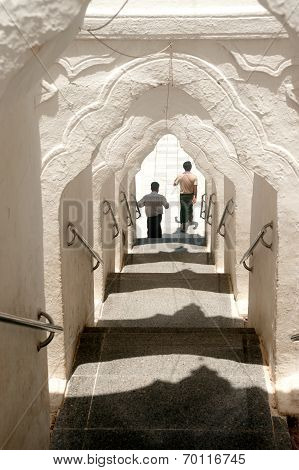 Entrance Gate To Hsinbyume Pagoda In Myanmar.