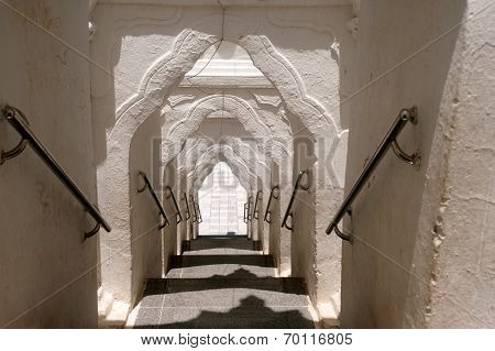 Entrance Gate To Hsinbyume Pagoda In Myanmar.