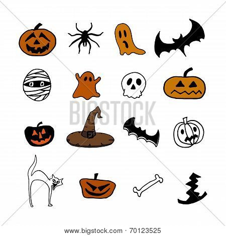 Halloween icons
