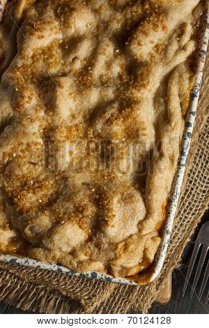 Homemade Flakey Peach Cobbler