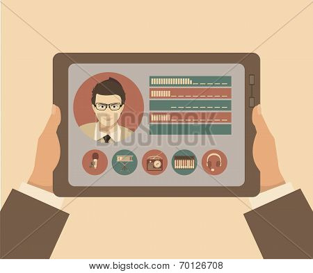 Vector Communication Settings On The Tablet.eps