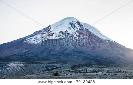 Chimborazo volcano at dawn