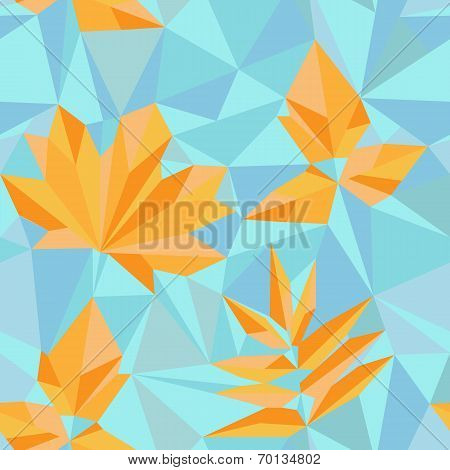 Triangle Style Autumn Leaves