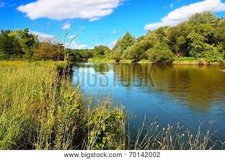 Kishwaukee River In Northern Illinois
