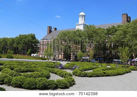 Liggett Hall on Governors Island in New York Harbor