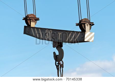 Metal Crane On The Sky Background