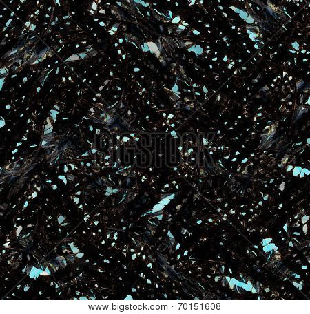 Dark Background Texture Made Of Common Jay Butterflies