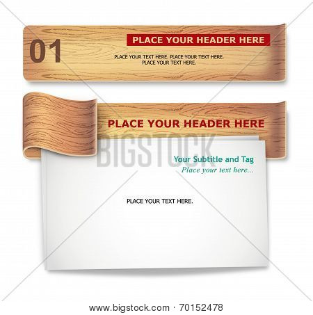 Wood-texture Infographic Template