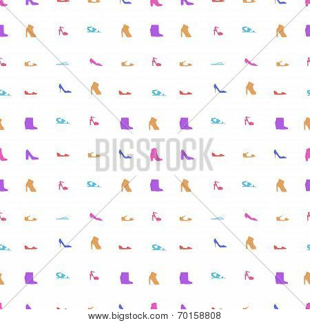 Vector background for women shoes