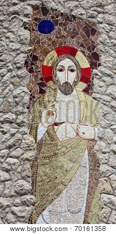 VEPRIC, CROATIA - JUNE 07: Jesus, Shrine of Our Lady of Lourdes in Vepric, Croatia, on June 07, 2012.