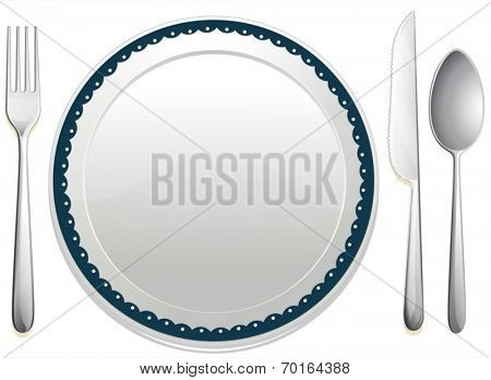 Illustration of a dining set