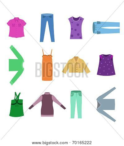 A set of clothes in a simple design