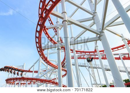 People Play Rollercoaster