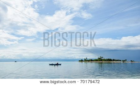 beautiful small tropical island