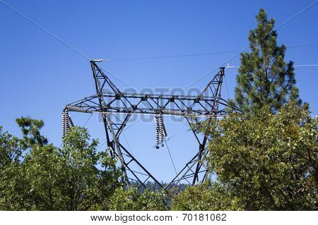 high-voltage power tower