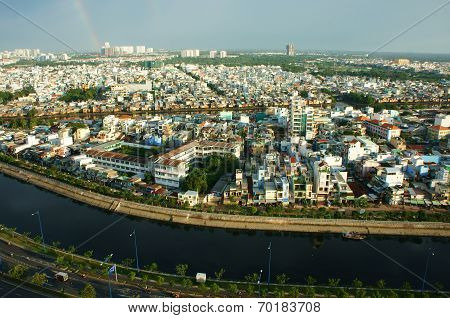 Impression Panaromic Of Asia City On Day