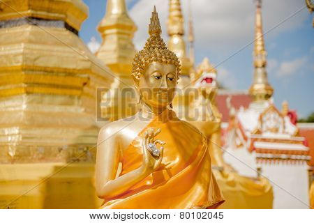 buddha statue in the temple of Thailand