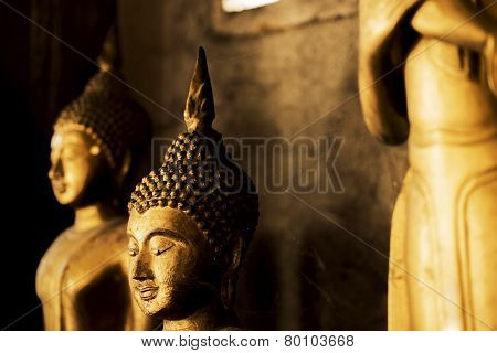 buddha statue in the temple of Thailand