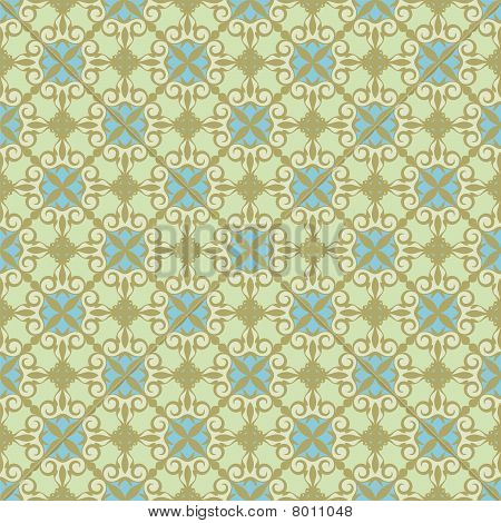Decoratieve achtergrond, groen - blauw