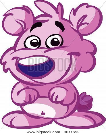 cute pink baby bear