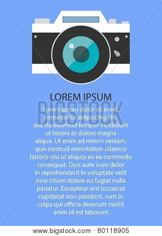 Retro and vintage camera ,graphic design. Vector illustration EPS10
