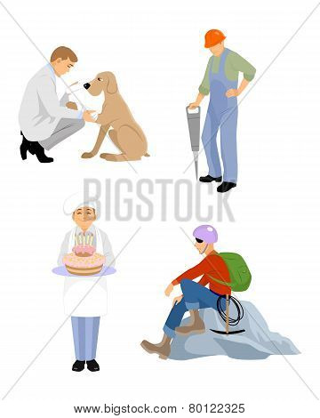 Four Professions Men
