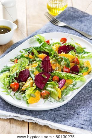 Orange With Beetroot Salad