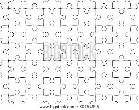 Jigsaw puzzle seamless background