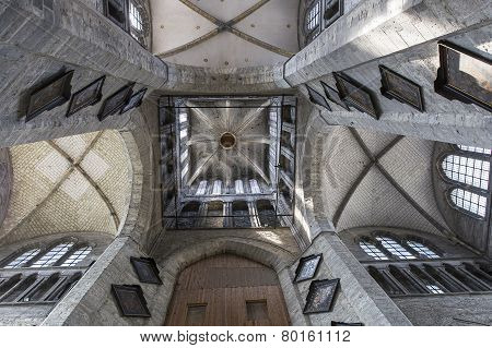 Interiors of Saint Nicholas' Church, Ghent, Belgium
