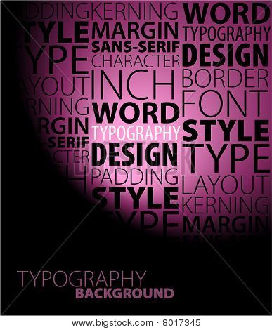 Abstrakt lilla typografi baggrund