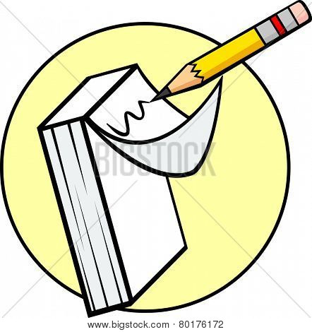 memo pad and pencil