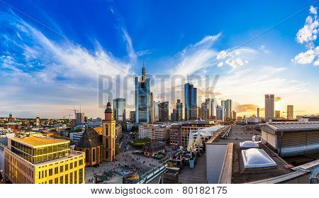 Aerial View Of Frankfurt