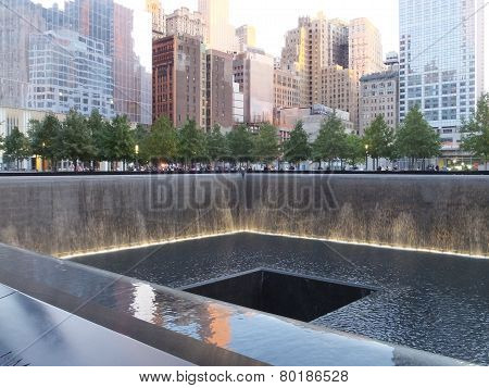9/11 memorial site at the World Trade Center Ground Zero