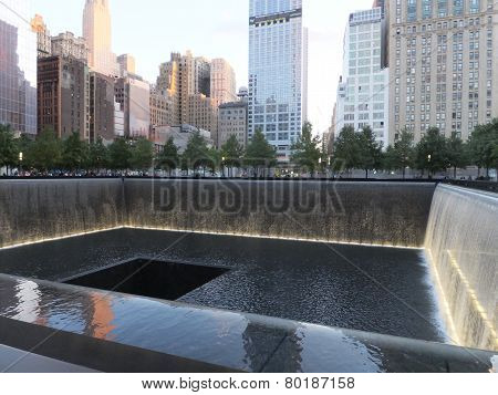 9/11 memorial site at the World Trade Center Ground Zero
