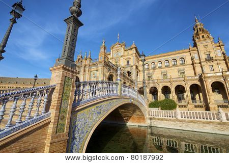 Given Spain's Square, located in the Parque Maria Luisa, was the  venue for the Latin American Exhibition of 1929, Seville, Andalucia, Spain
