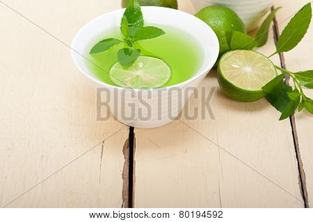 Mint Infusion Tea Tisane With Lime