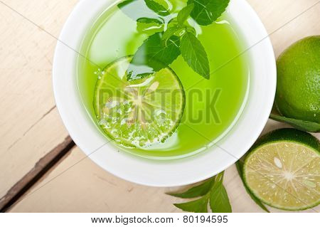 Mint Infusion Tea Tisane With Lime